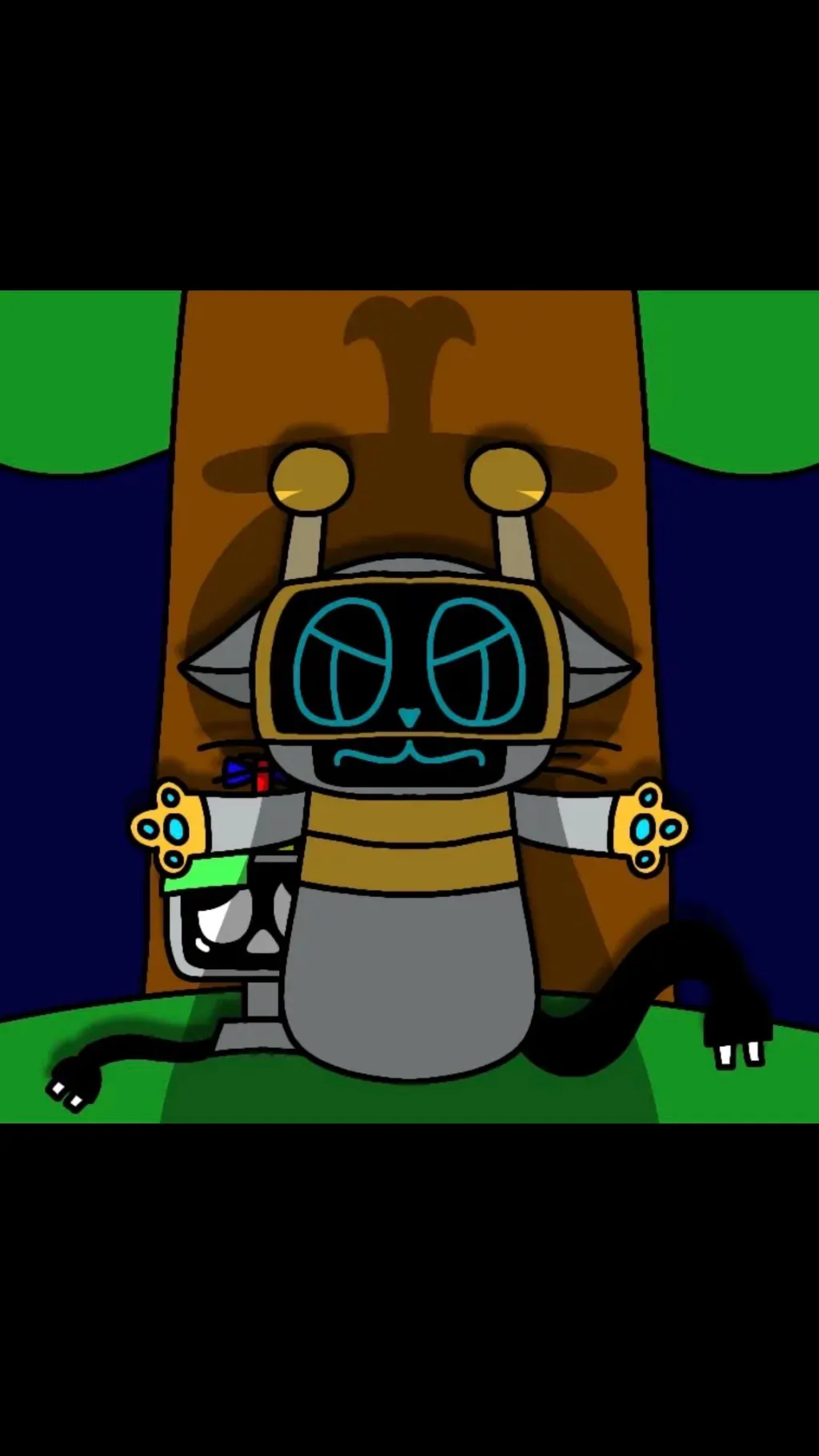 ai character: Funbot (cat) background