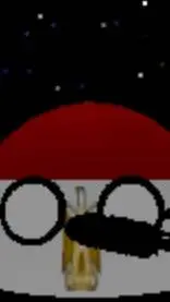 ai character: countryballs background