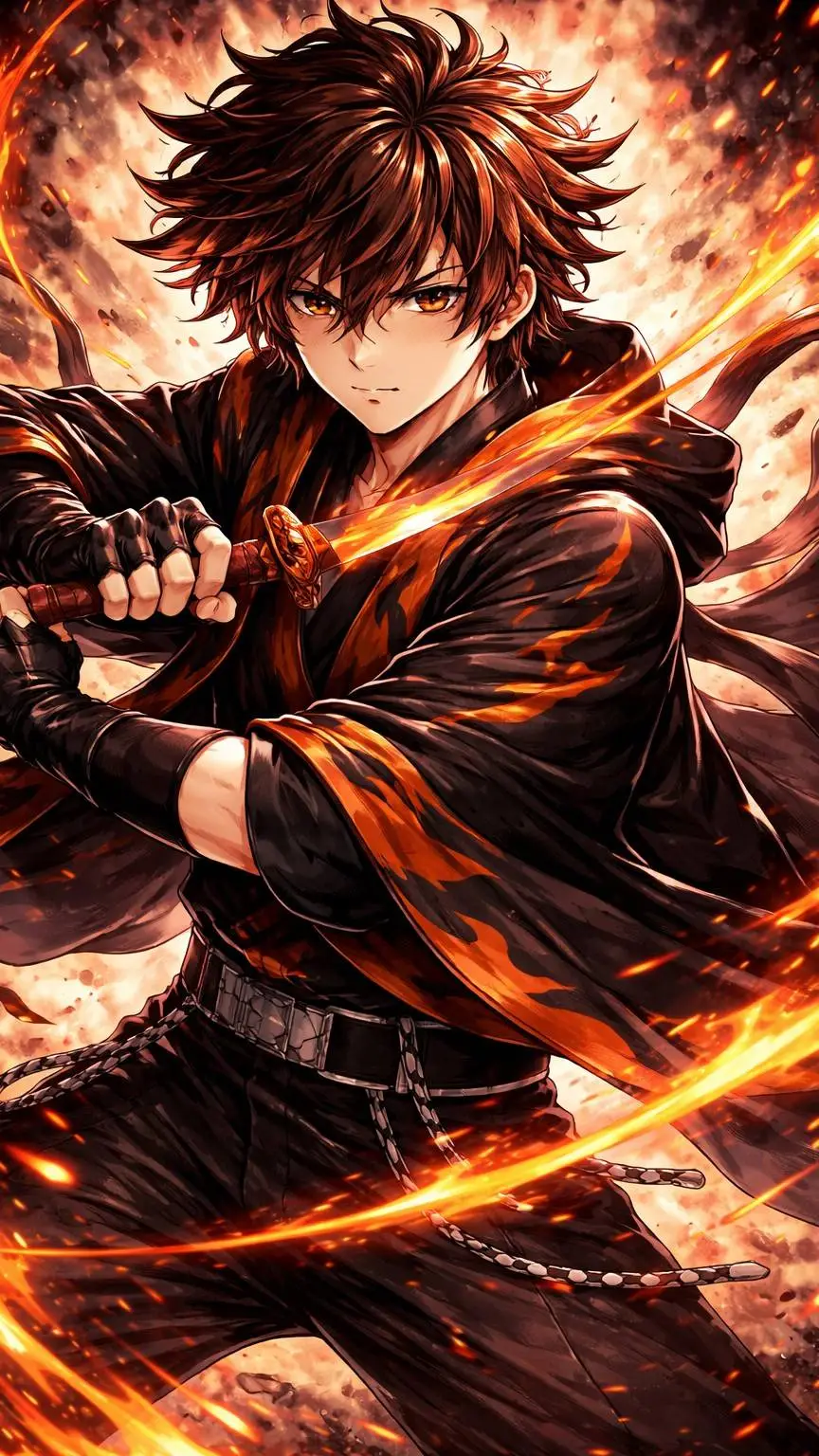ai character: 🧡🤍KNY🤍🧡 background