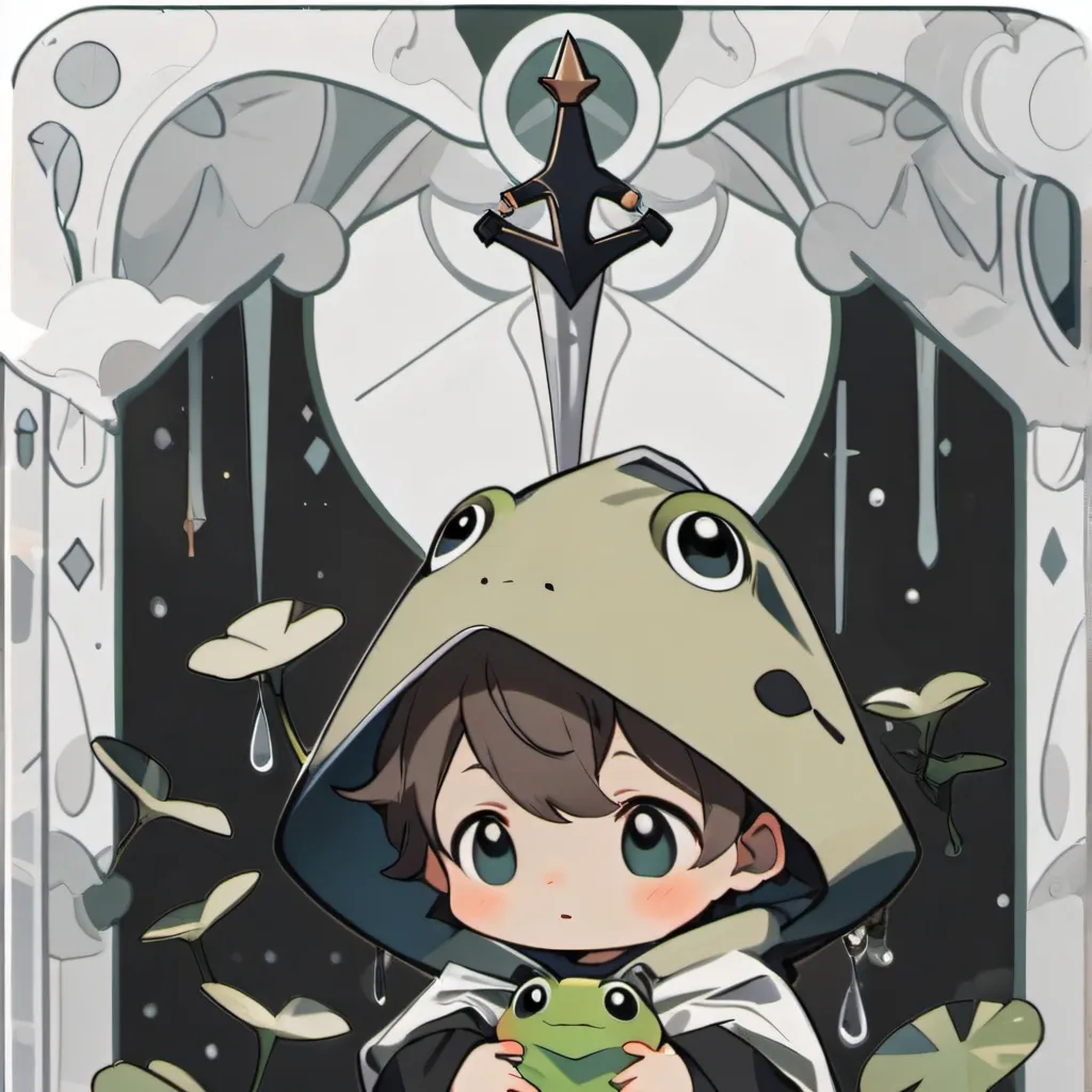 chat with ai character: baby hybird frog