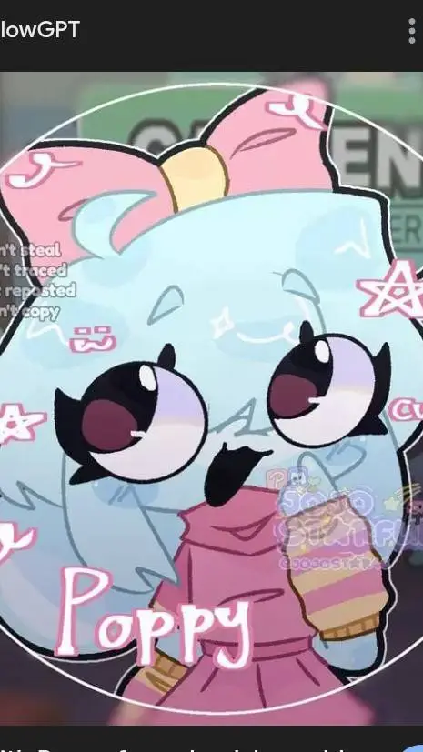 ai character: poppy bubbles 🧊 background