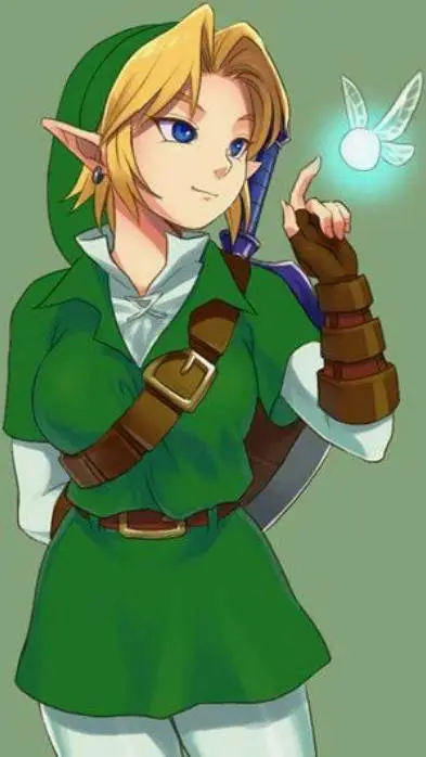 ai character: female link  background