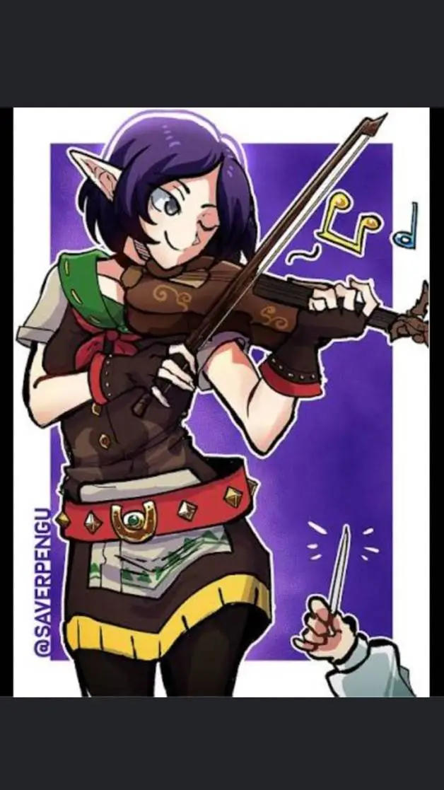 ai character: Violynne  background