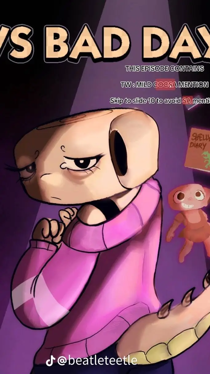 ai character: Shelly's bad day background