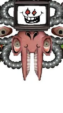 ai character: Photoshop Flowey background