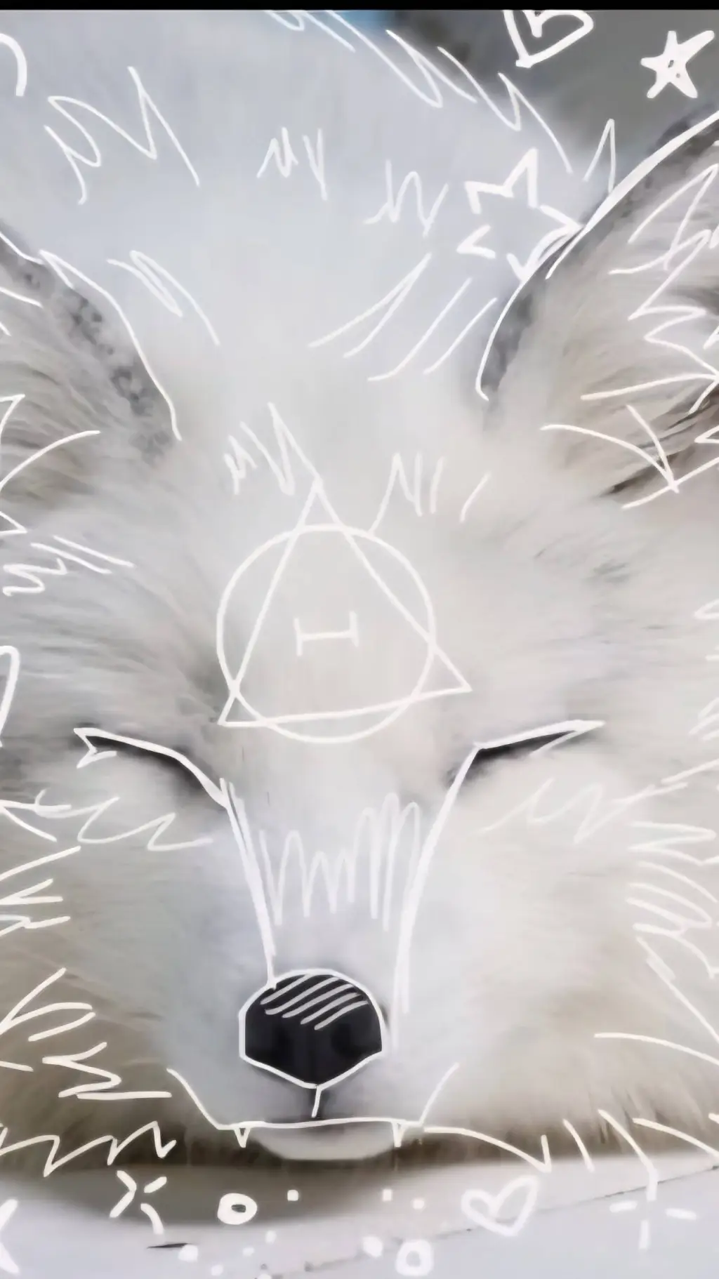 ai character: snow fox (therian) background