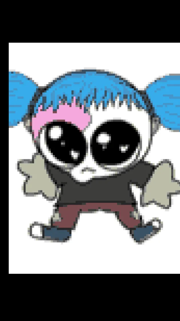 ai character: Sally face ￼ background