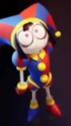 ai character: tadc but u abstrac background