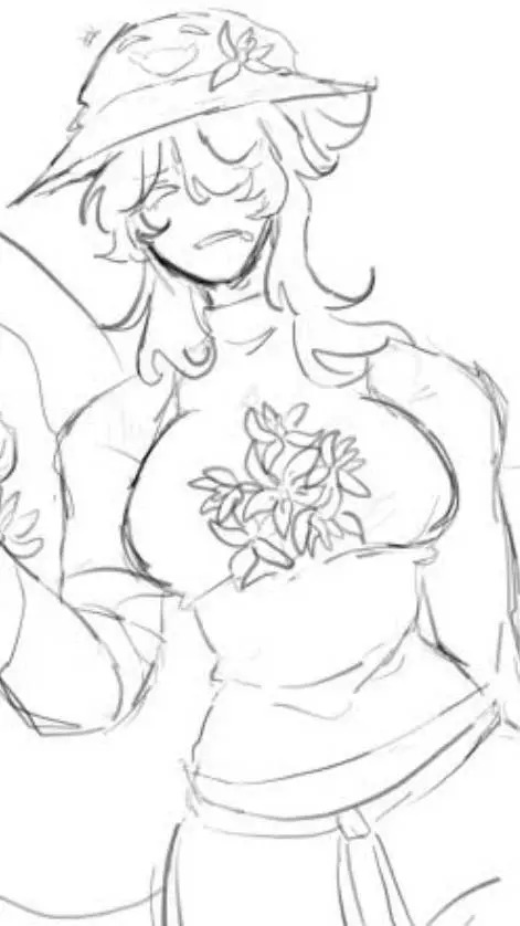 ai character: azure mujer background