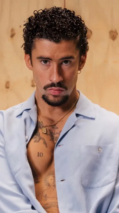 ai character: Bad bunny background