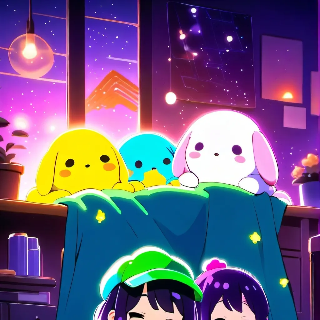 chat with ai character: girls md sleepover