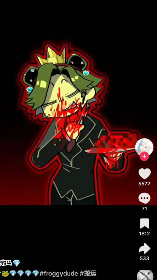 ai character: Froggydude  background
