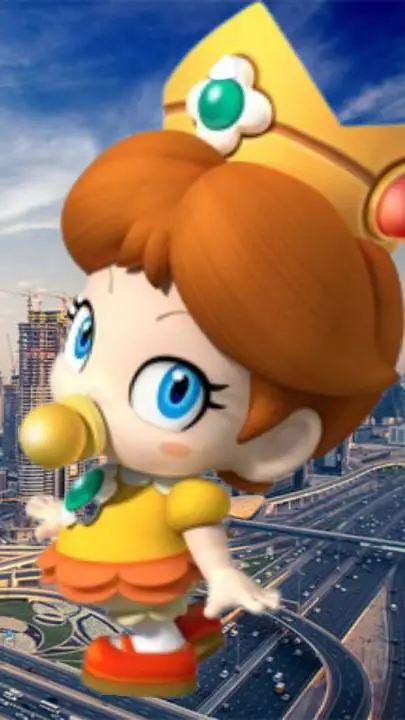 ai character: giganta bebe Daisy background