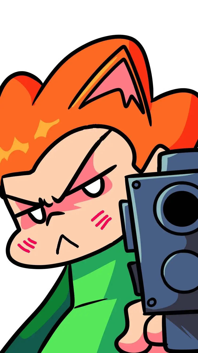 ai character: cat pico  background