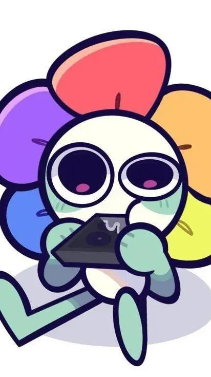 ai character: Dandys world baby background