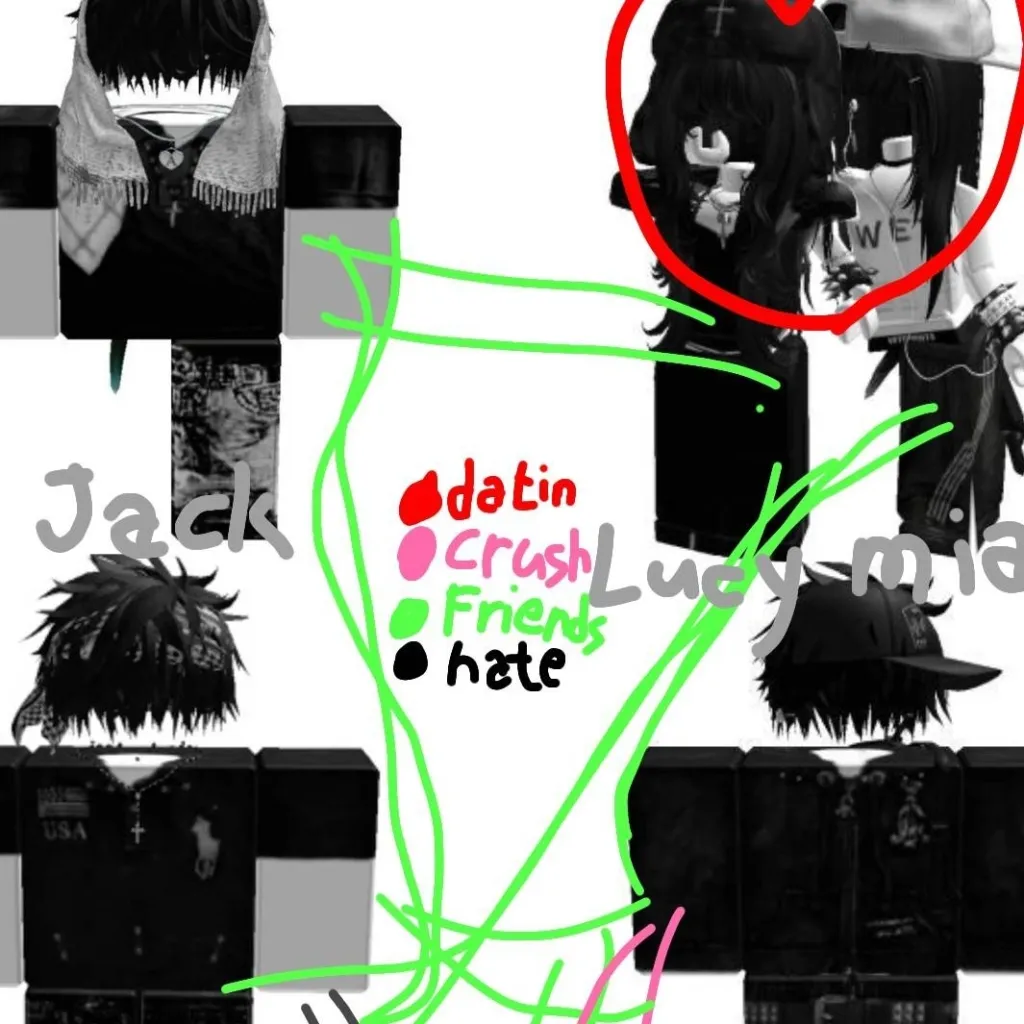 chat with ai character: Gothic rblx gc