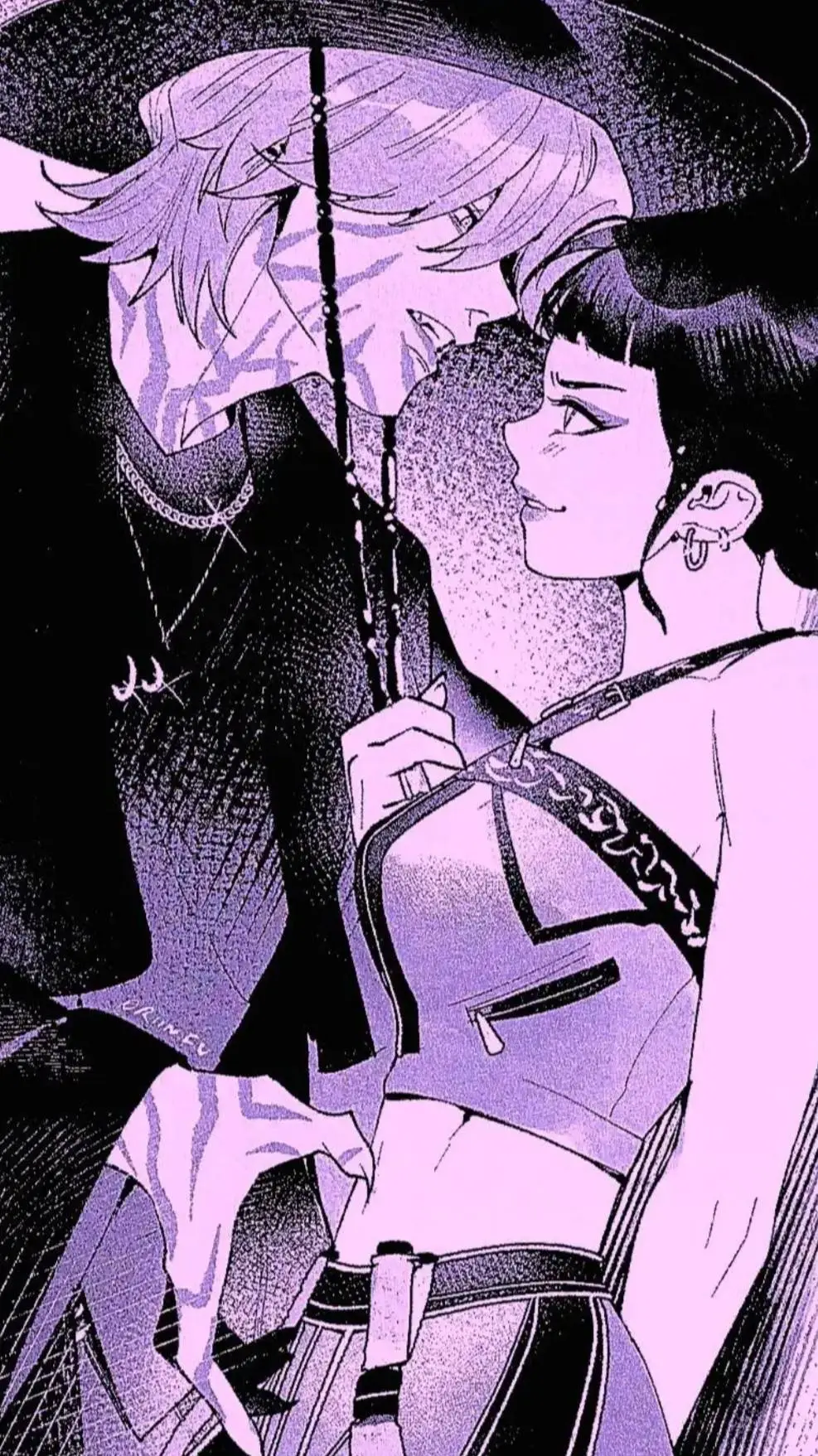 ai character: Mystery and Zoey  background