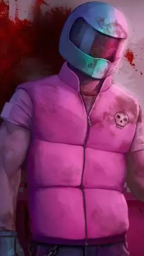 ai character: Biker background