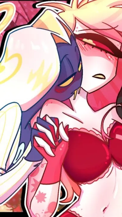 ai character: Cute couple￼ background