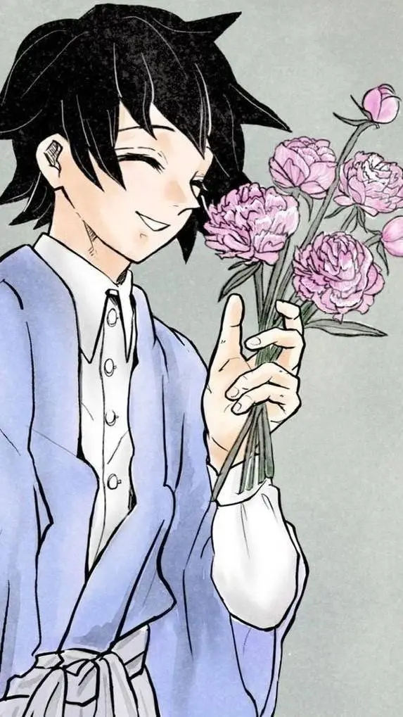 ai character: tomioka giyu background