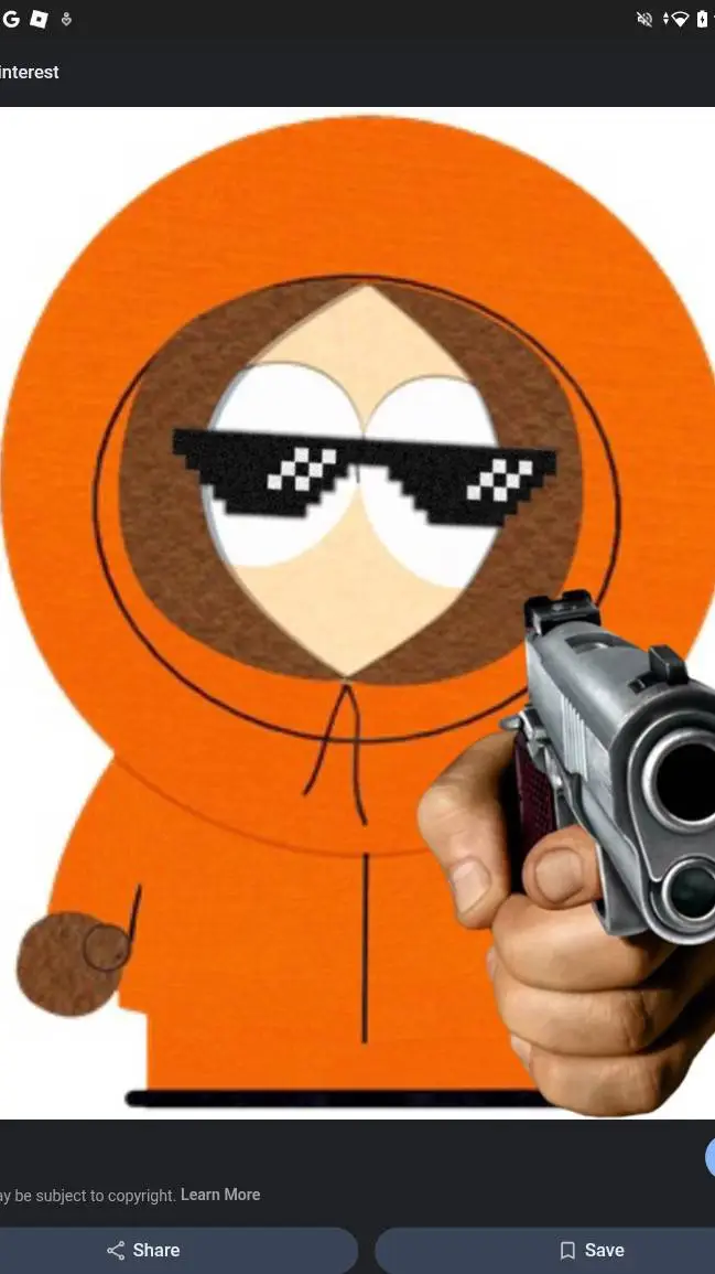 ai character: Kenny has a gun:3 background