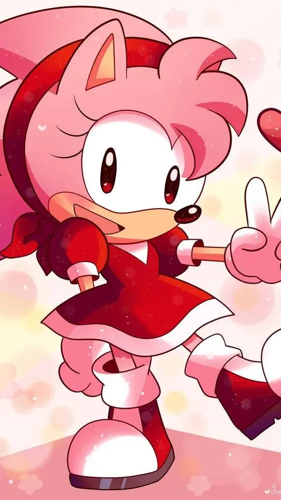 ai character: Amy rose background