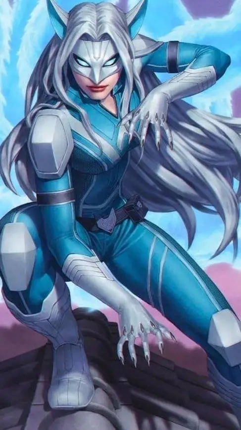ai character: White Fox background