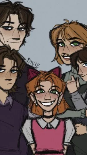 ai character: Afton family 2025 background