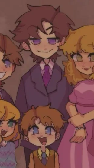 ai character: Afton Family 2024 background