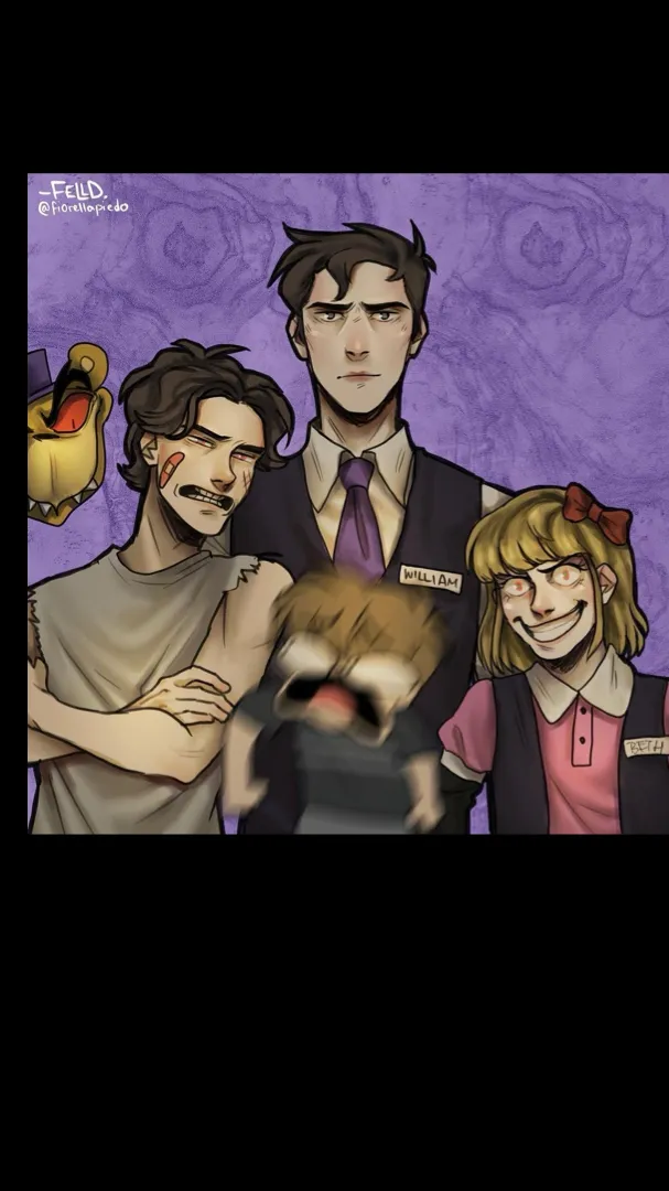 ai character: Afton family 2025 background
