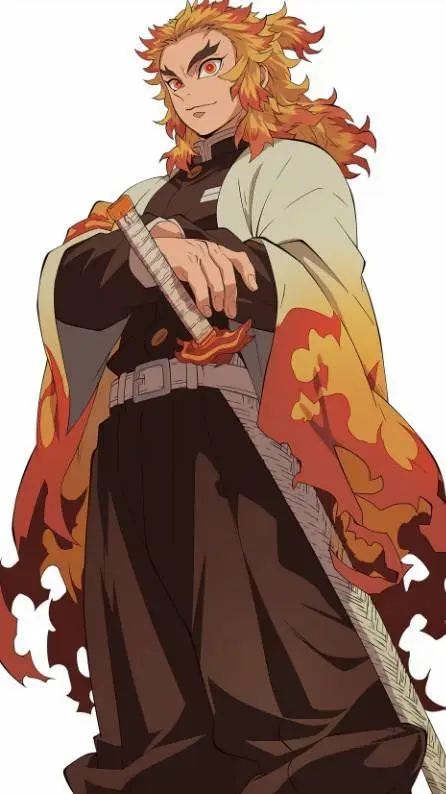 ai character: kyojiro rengoku  background
