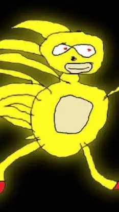 ai character: Super Sanic :D background