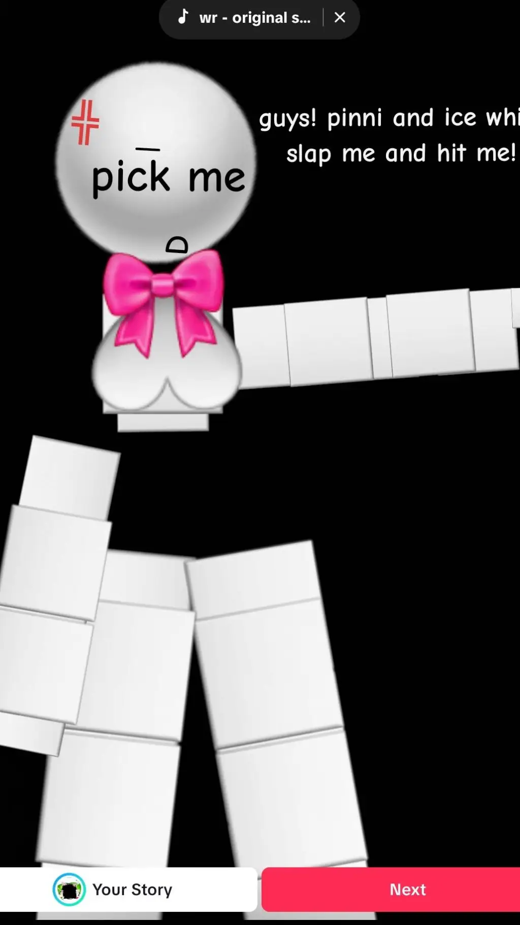 ai character: emojicat pick me background