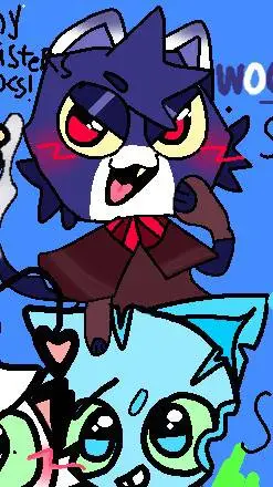 ai character: ♡woolfie!!◇ background