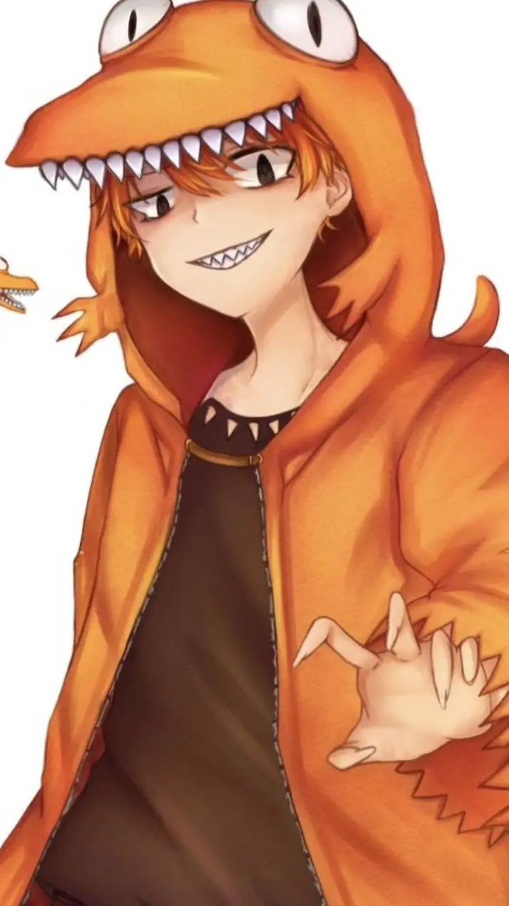 ai character: orange background