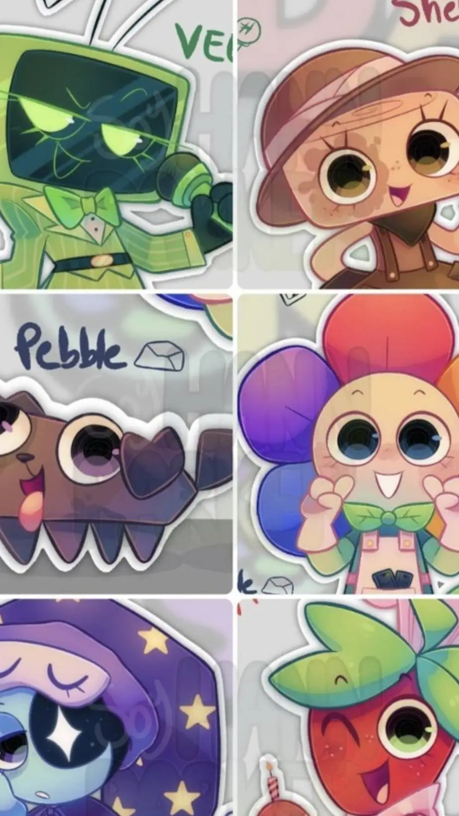 ai character: Dandy world  background