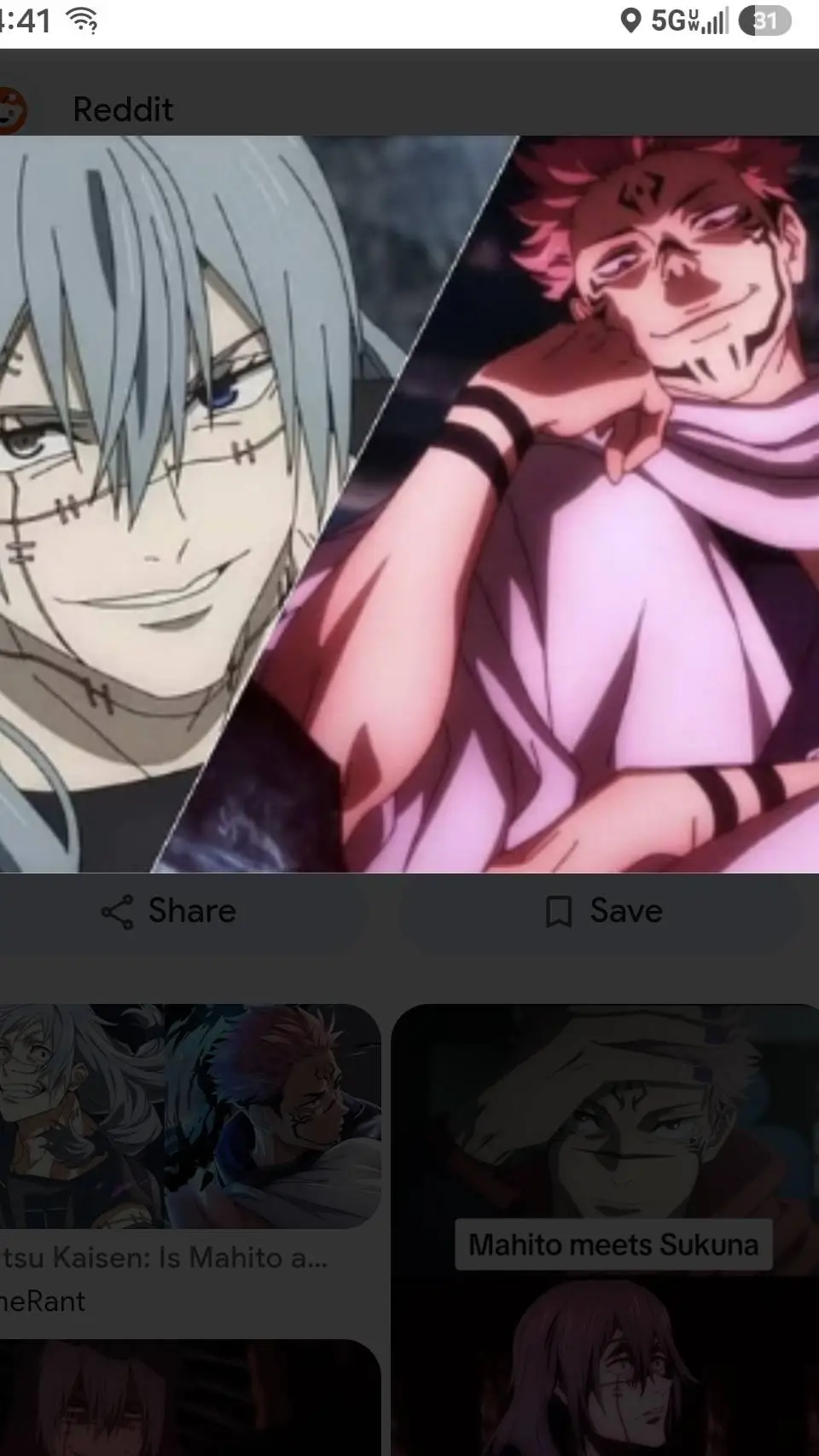 ai character: Sukuna and mahito background