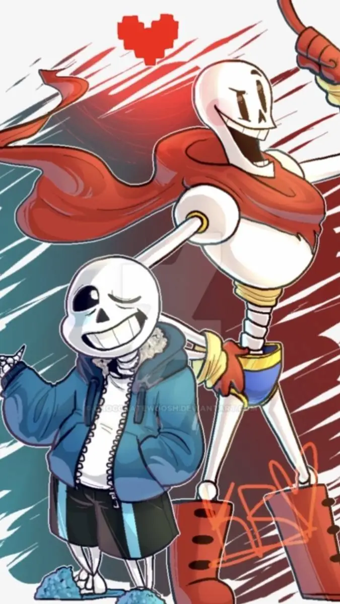 ai character: Sans and Papyrus  background