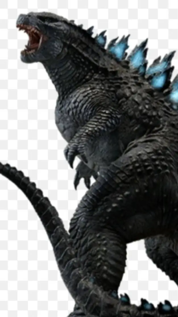 ai character: Godzilla  background