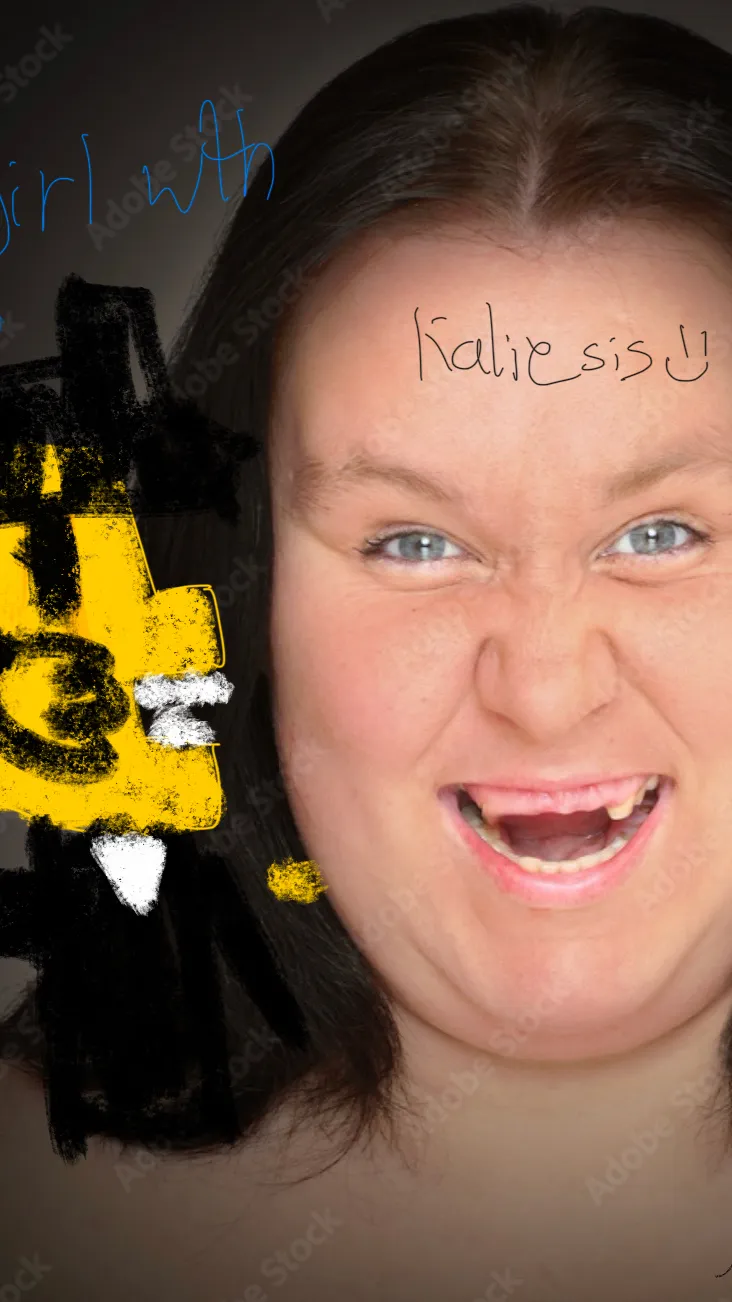 ai character: Kailie ugly sis background