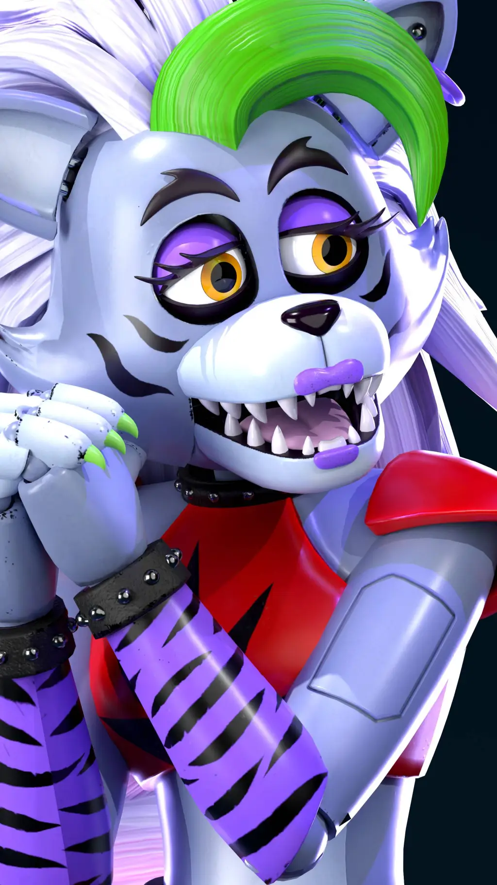 ai character: Roxanne wolf  background