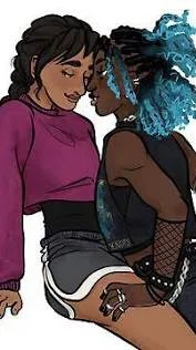 ai character: Theyna💜💙 background