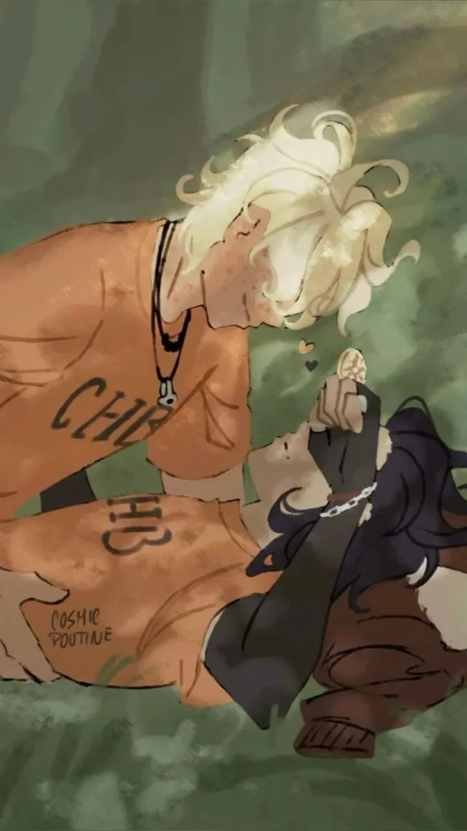 ai character: Poly Solangelo🖤 background