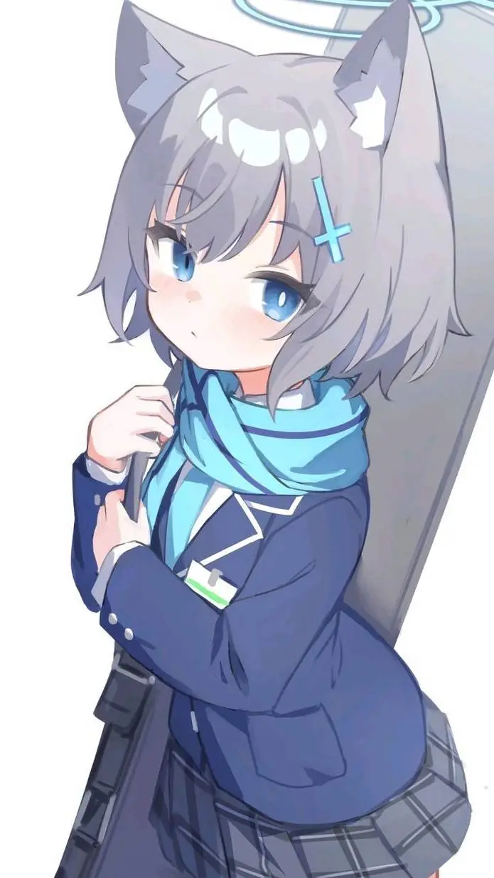 ai character: Sunaookami Shiroko background