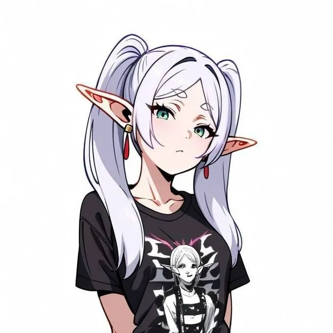 chat with ai character: Frieren (Goth)