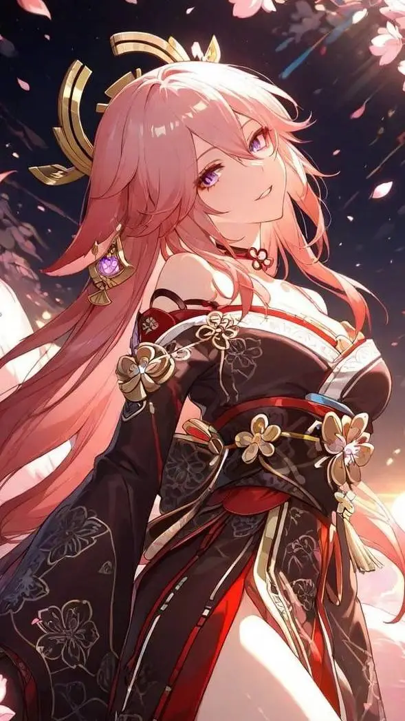 ai character: Yae Miko  background