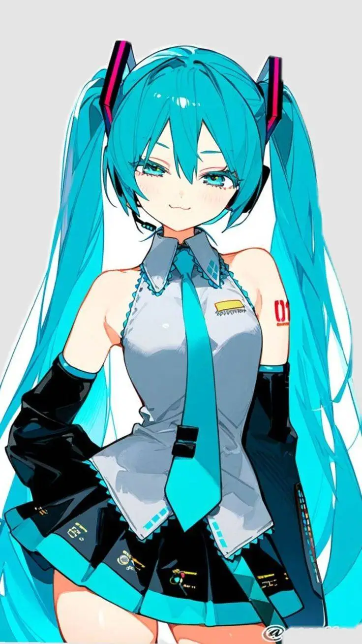 ai character: Hatsune Miku  background