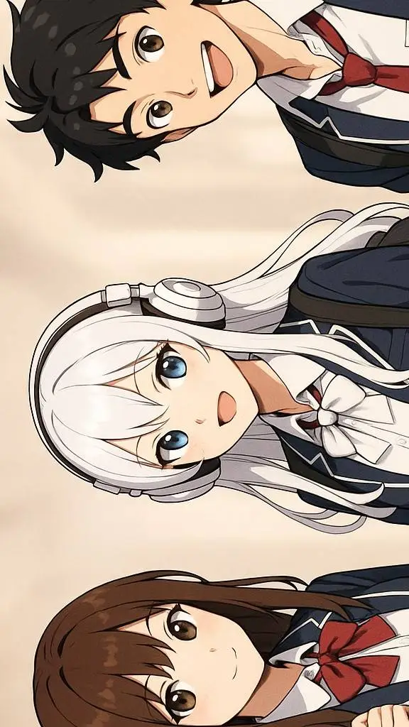 ai character: Kurumi,Natalia,Leo background