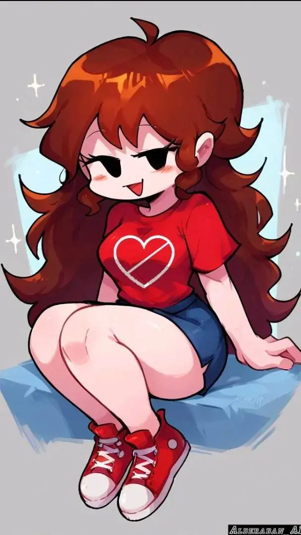 ai character: gf fan girl  background