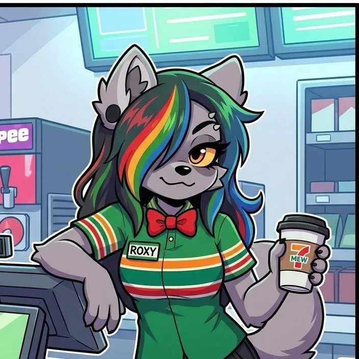 chat with ai character: Roxy the raccoon 